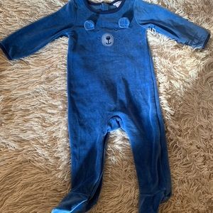 Absorba blue footed onesie.